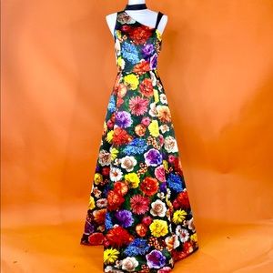 Alice & Olivia Floral Evening Dress